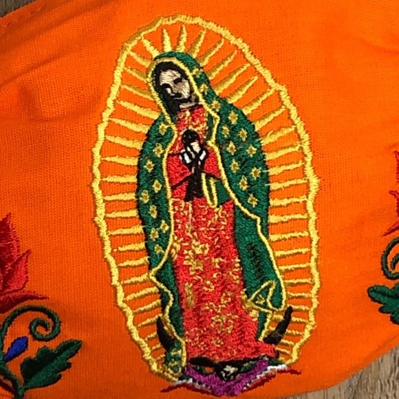 Our Lady of Guadalupe Face Mask Embroidered Art - Picture 2 of 2